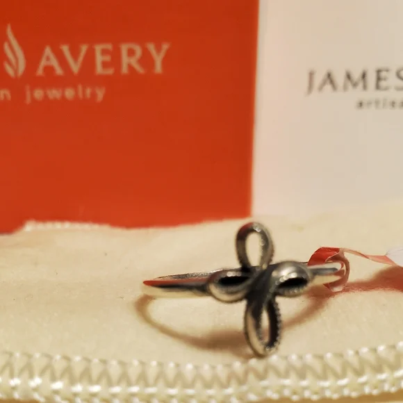 official online store James Avery Petite Eternal Ribbon Cross ring